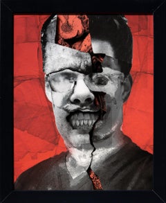 "Surgeon" Dimensional hand-cut paper collage by Alex Eckman-Lawn