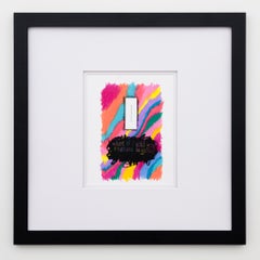 "What If I Told You I Believe in You?" Mounted Sewing Needle with Pastel