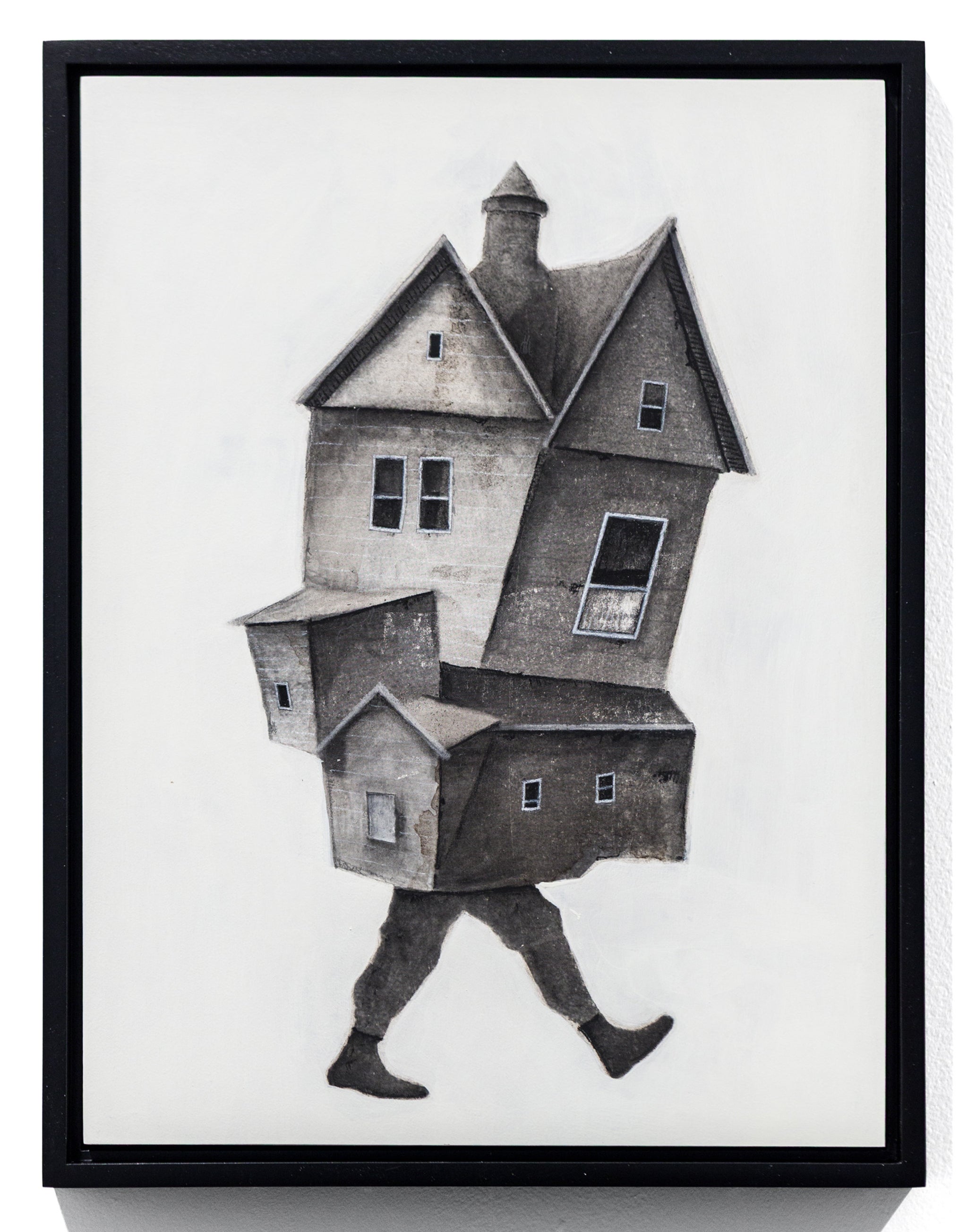 "The Meeting 30" Stylized House Painting with Chalk Detail by Seth Clark