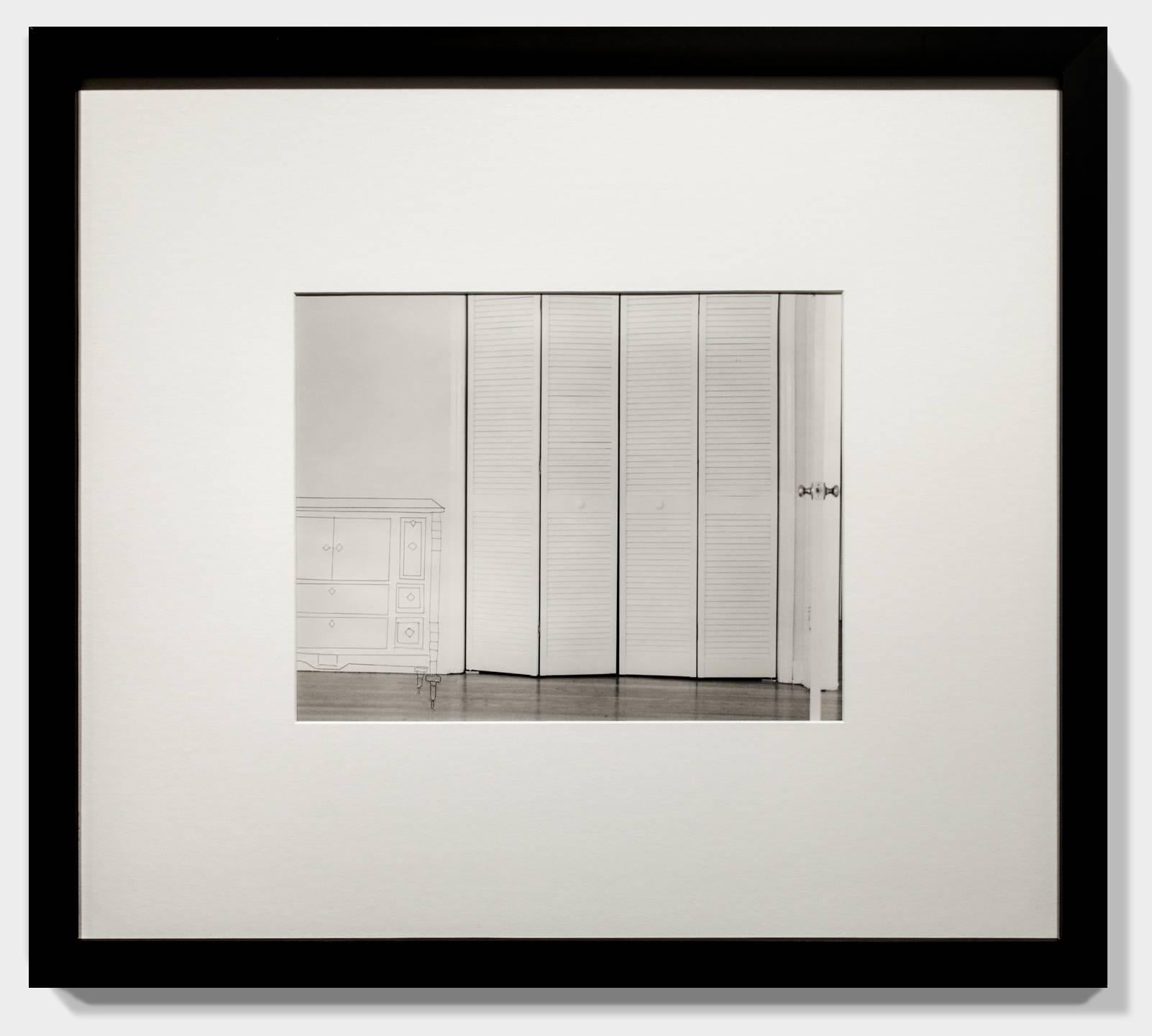 This is an original work by Brenna K. Murphy created using the artist's hair embroidered into a silver gelatin print.  This piece ships in the pictured frame and measures 16.25in x 18in.

ARTIST BIO // American artist, Brenna K. Murphy, currently