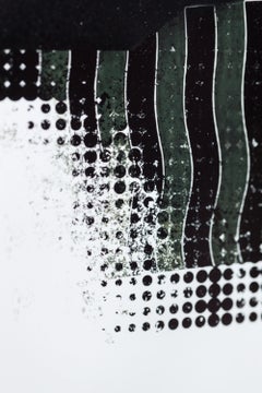 "Head of the Second Son", Contemporary Black-and-White Collage Portrait