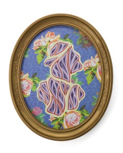 "Memento Morididdle Movement #156", Colorful Layered Paper Framed Sculpture
