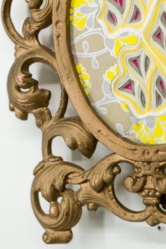 "Memento Morididdle Movement #152", Ornate Framed Layered Paper Sculpture