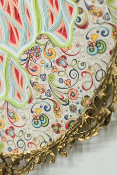 "Memento Morididdle Movement #741", Abstract Colorful Layered Paper Sculpture