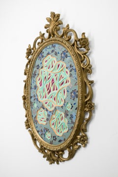 "Memento Morididdle Movement #434", Layered Paper Floral Pattern Sculpture