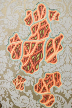«Memento Morididdle Movement n.º 430», escultura de pared enmarcada con capas de papel