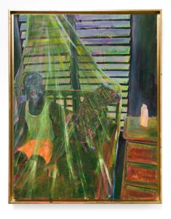"Moko Jumbie (Antigua Dream)", Framed Indoor Scene Figurative Painting