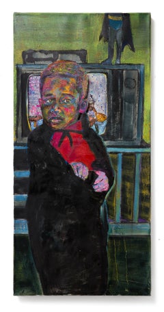 « Le Magicien (Young Buck) », Portrait d'un enfant devant un téléviseur vintage