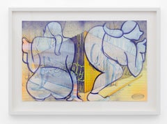 "Study for In the Industrial Park", Figurative Work with Reclining Figures