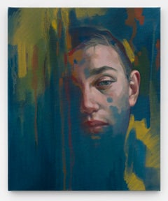 “Magic Trick” Contemporary Oil Painting Portrait on Canvas, 21st Century