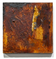 "Salvaged", Mixed Media on Panel, Abstract, Texture
