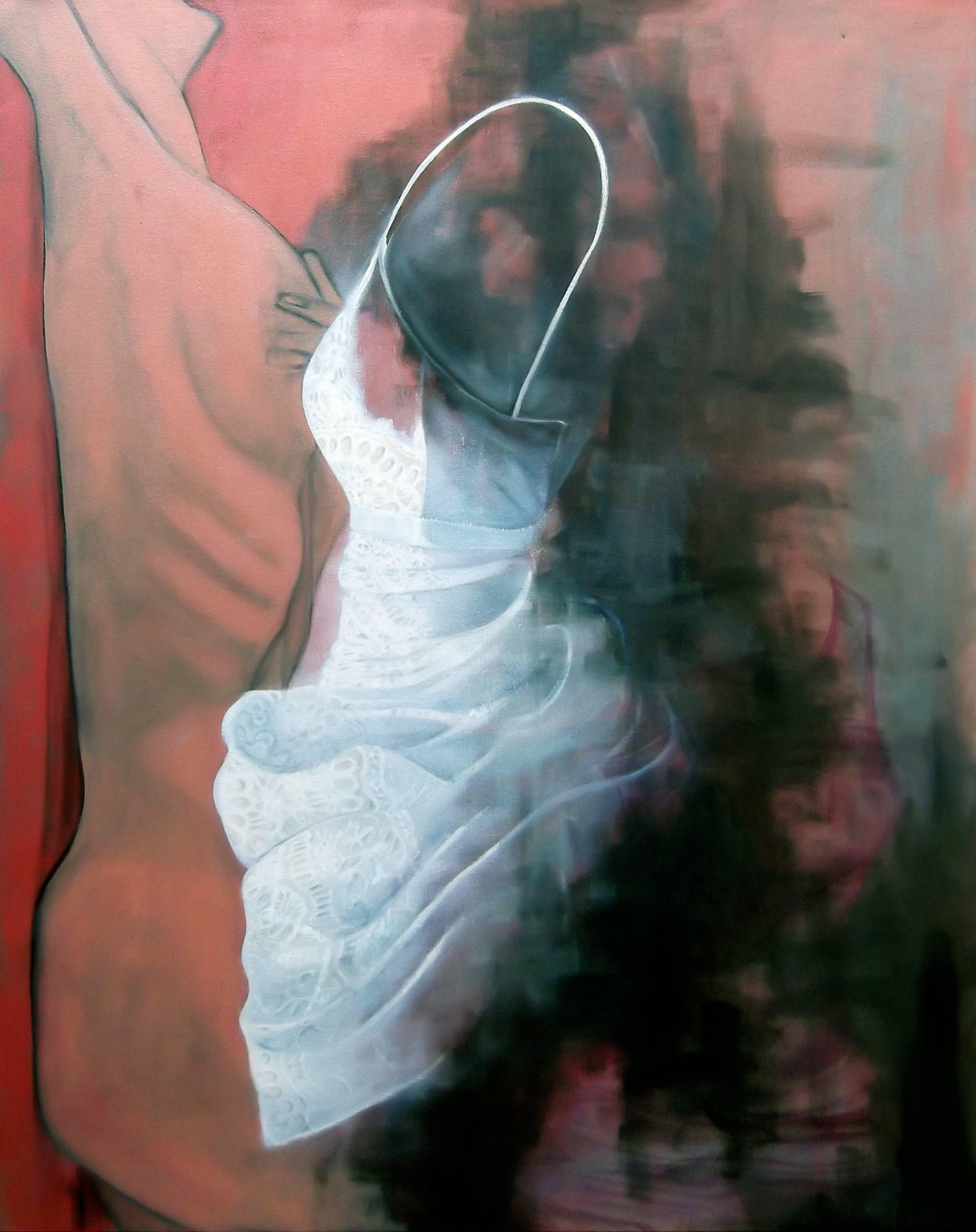 Figurative Painting de Lauren Rinaldi - "Samskaras" Figurativo, Desnudo, Óleo