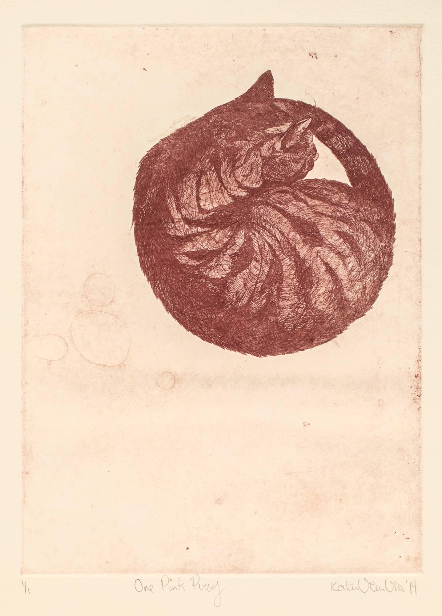 One Pink Pussy - Print by Katie VanVliet