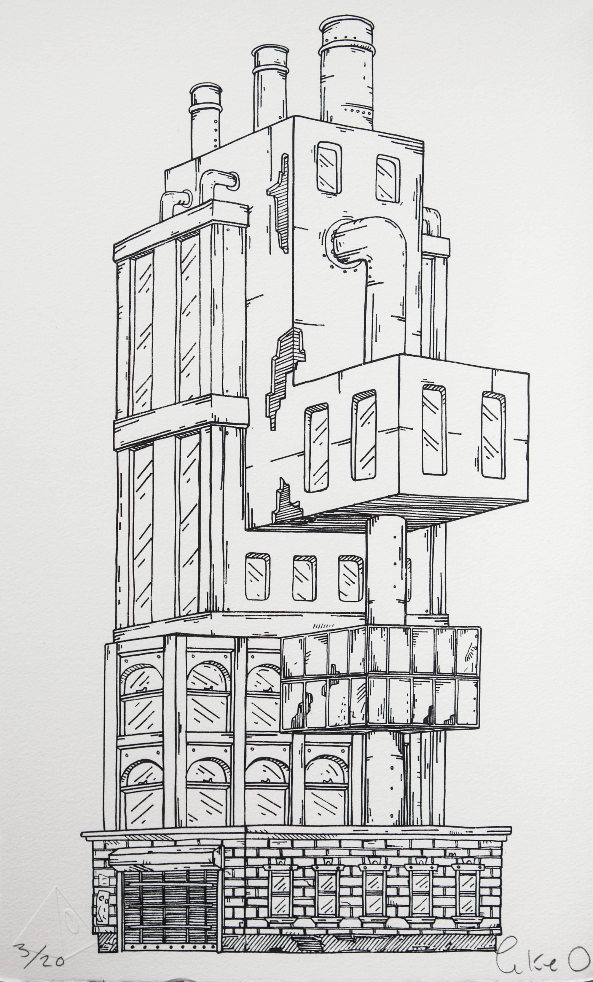 Trapdoor Tower - Print by Luke O'Sullivan