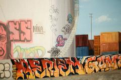 "Anonymous Collaborators", Hyper-Realistic Oil Painting of Graffiti Landscape