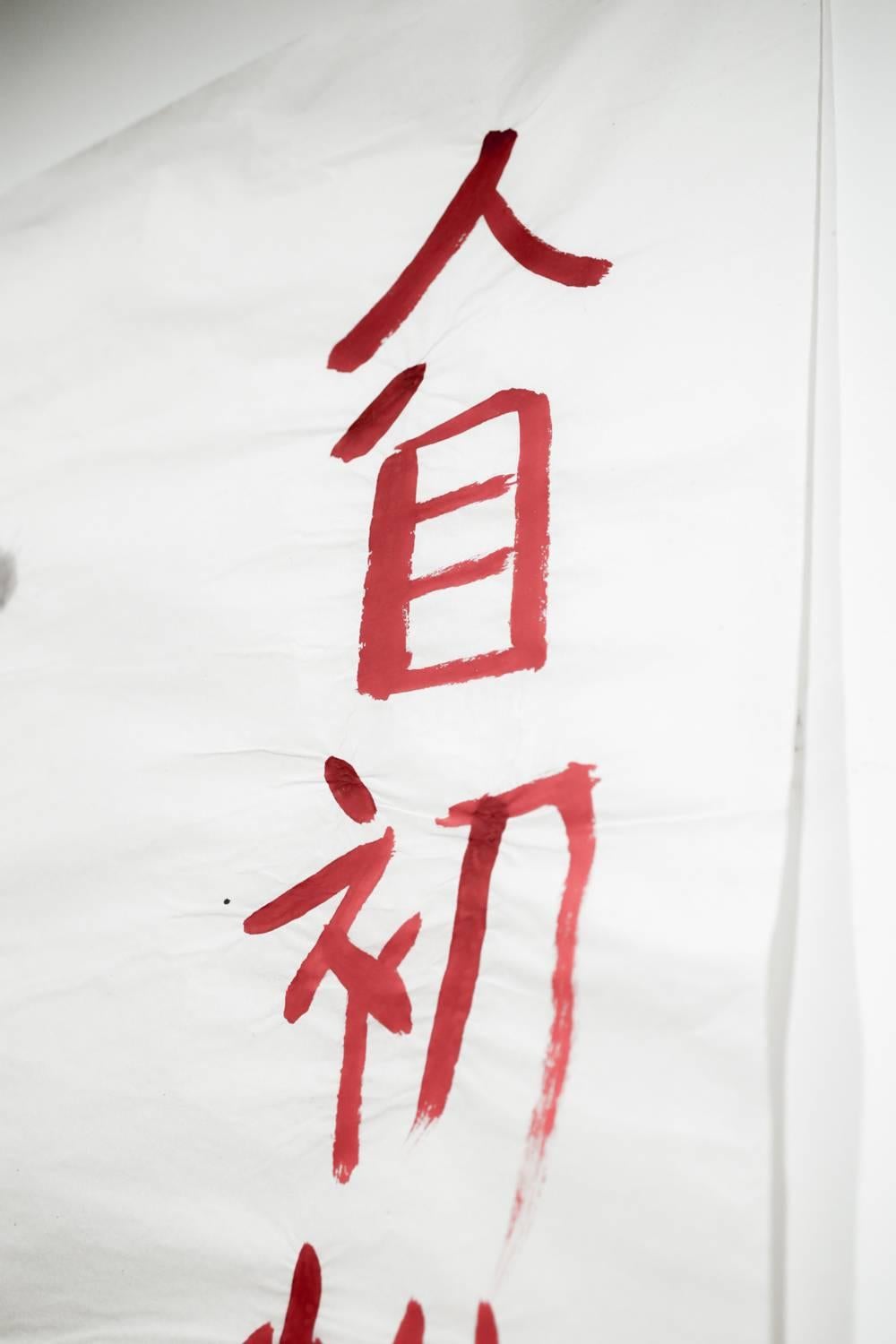 Encre « Angry Chinese Painter Series II » sur papier Xuan - Contemporain Art par Isaiah Zagar
