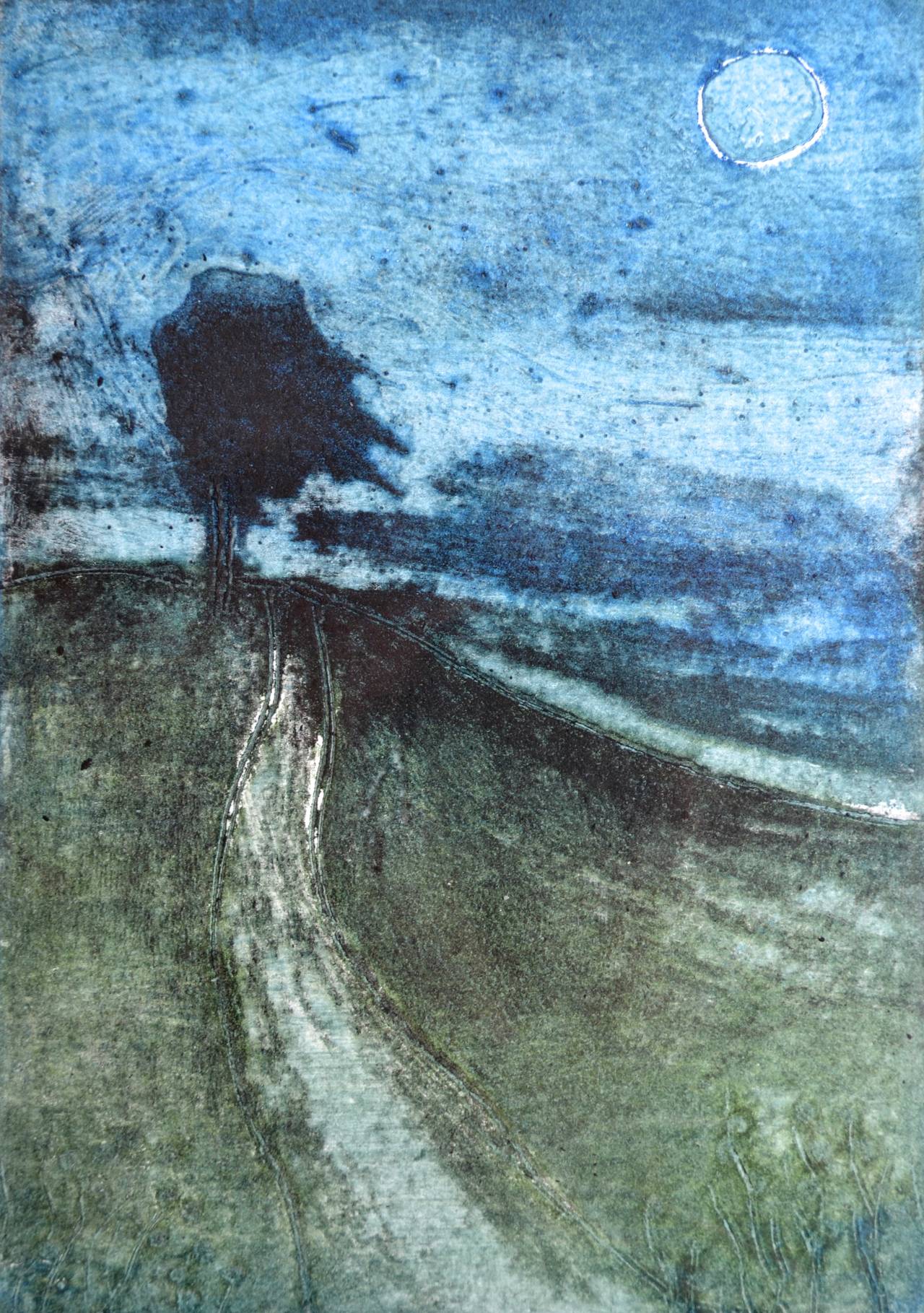 Ian Laurie Landscape Print - Lonely Road