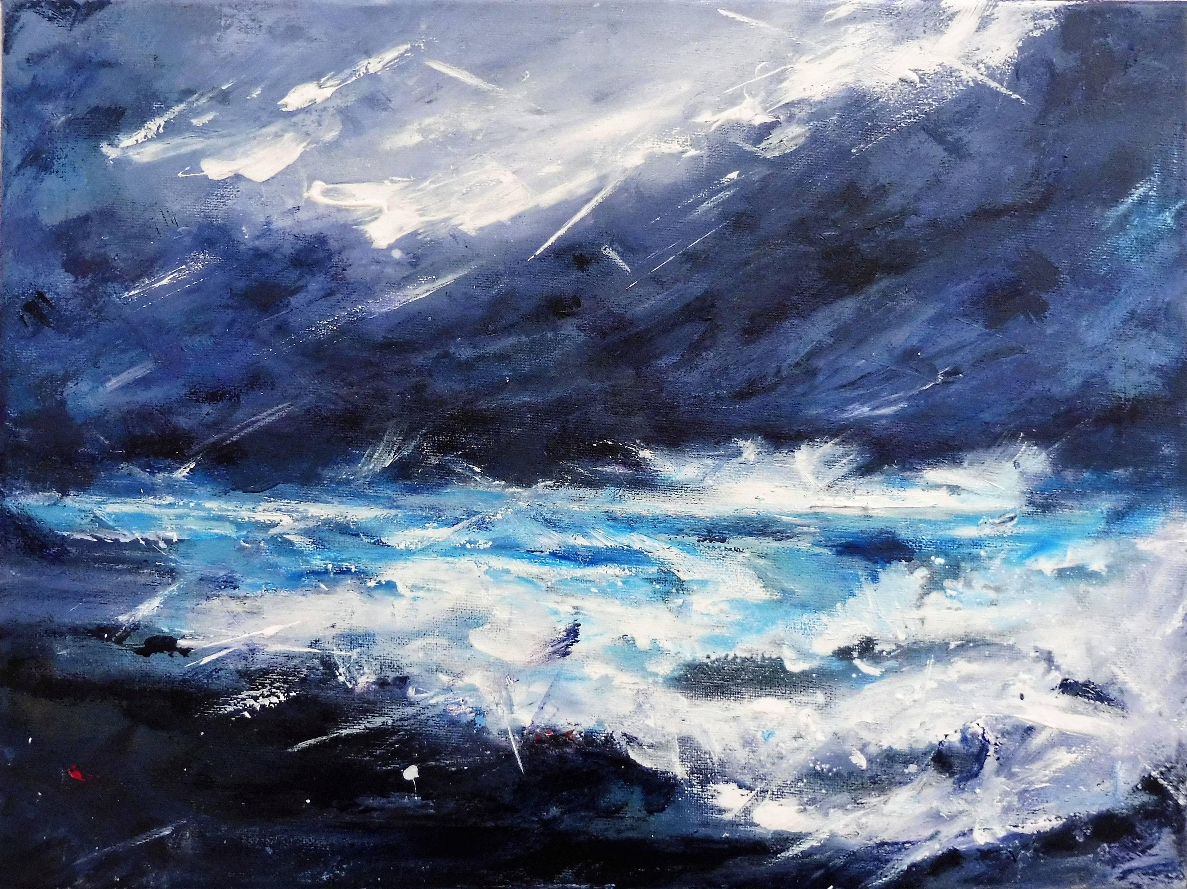 Abstract Painting de Therese James - En La Tormenta... sólo ser