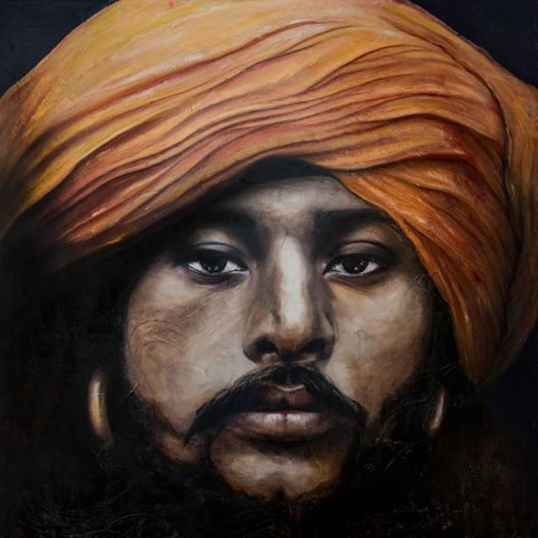 Guusje Bertholet Portrait Painting - Sadhu IV