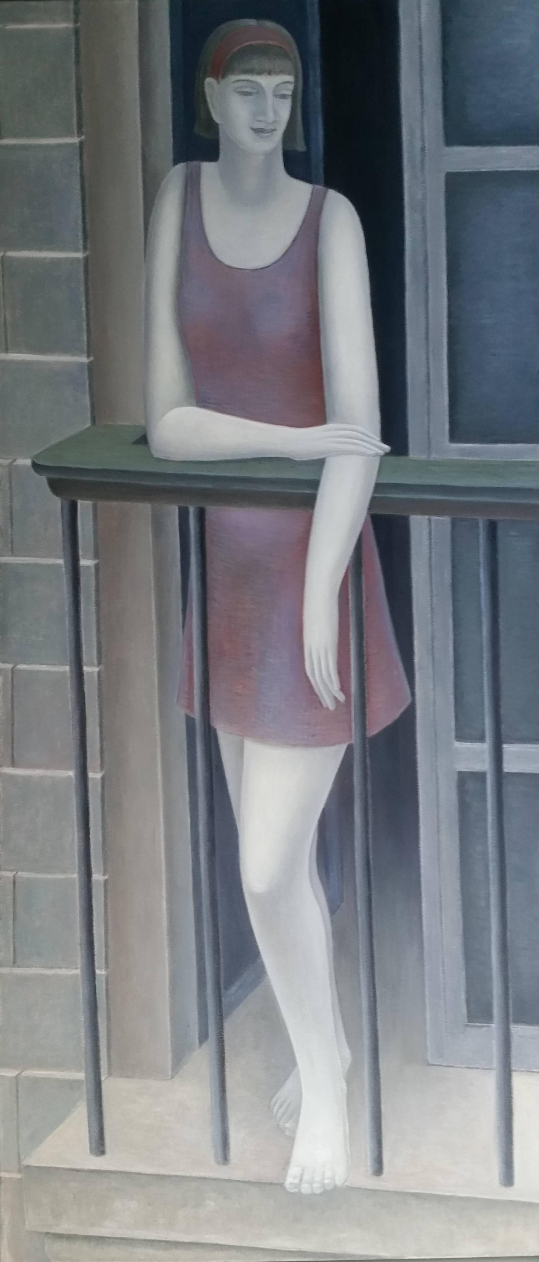 Ruth Addinall Figurative Painting - Au Balcon