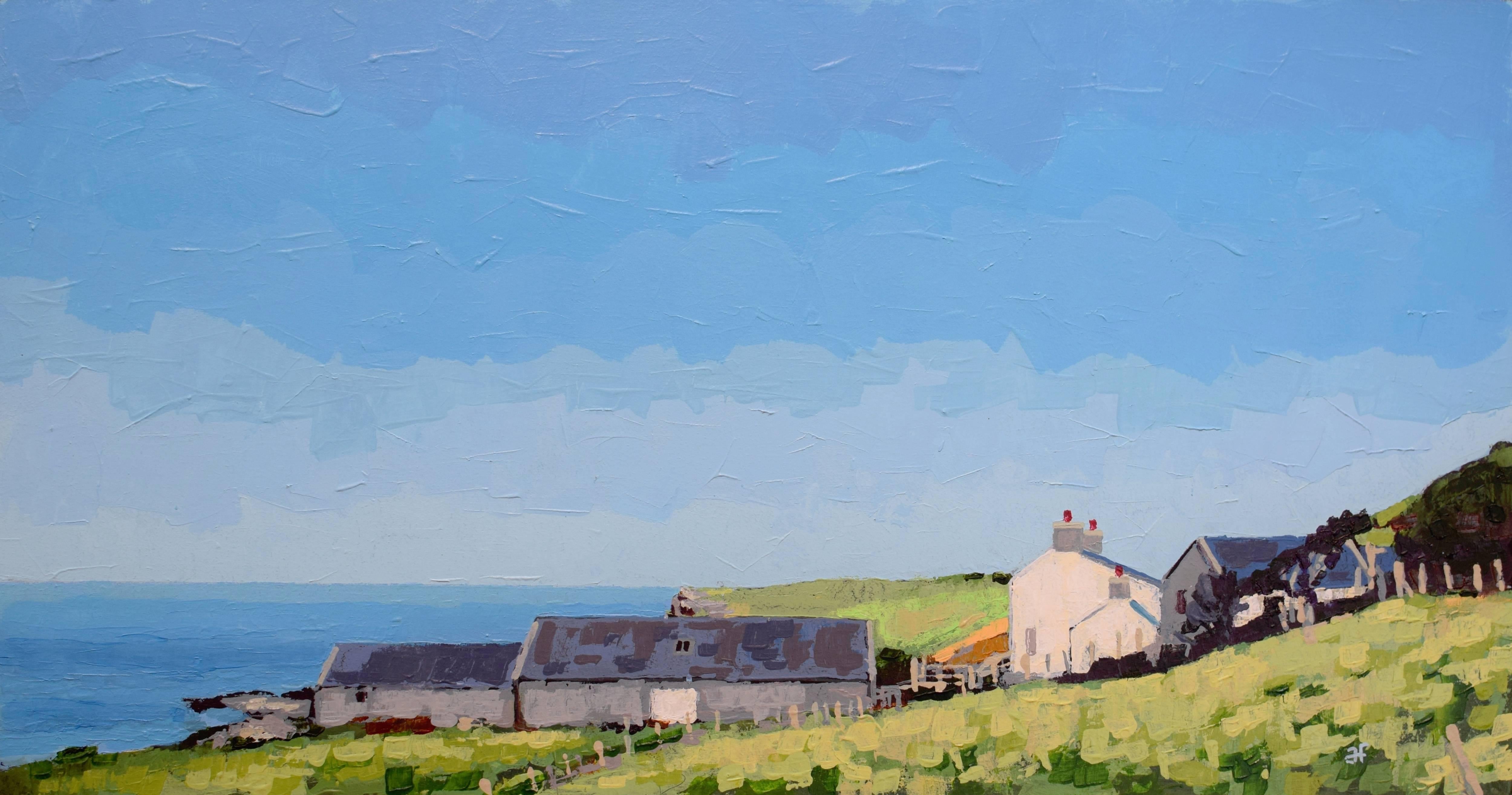 Andrew Francis Landscape Painting - Mynachdy'r-graig