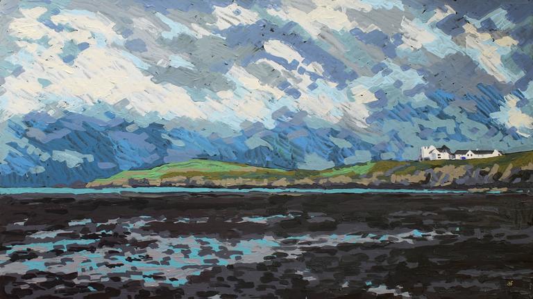 Andrew Francis Craig Y Gwbert Contemporary British Landscape Oil Andrew Francis Craig Y Gwbert Contemporary British Landscape Oil Painting