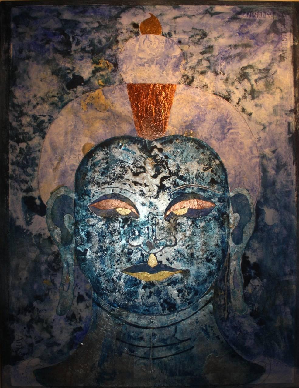 Healing Buddha - Painting by Sax Berlin