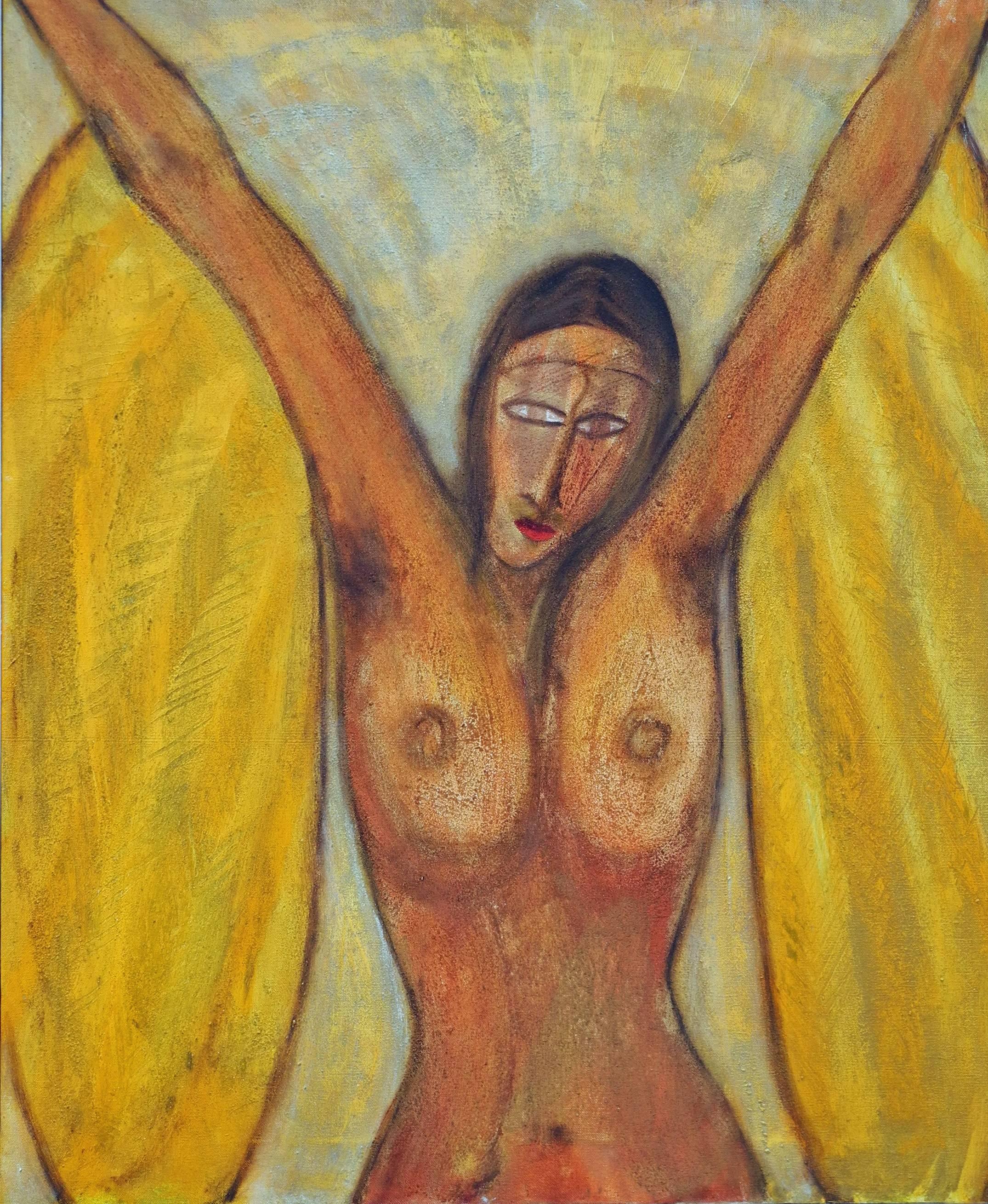 Roger Davison Figurative Painting - Angel