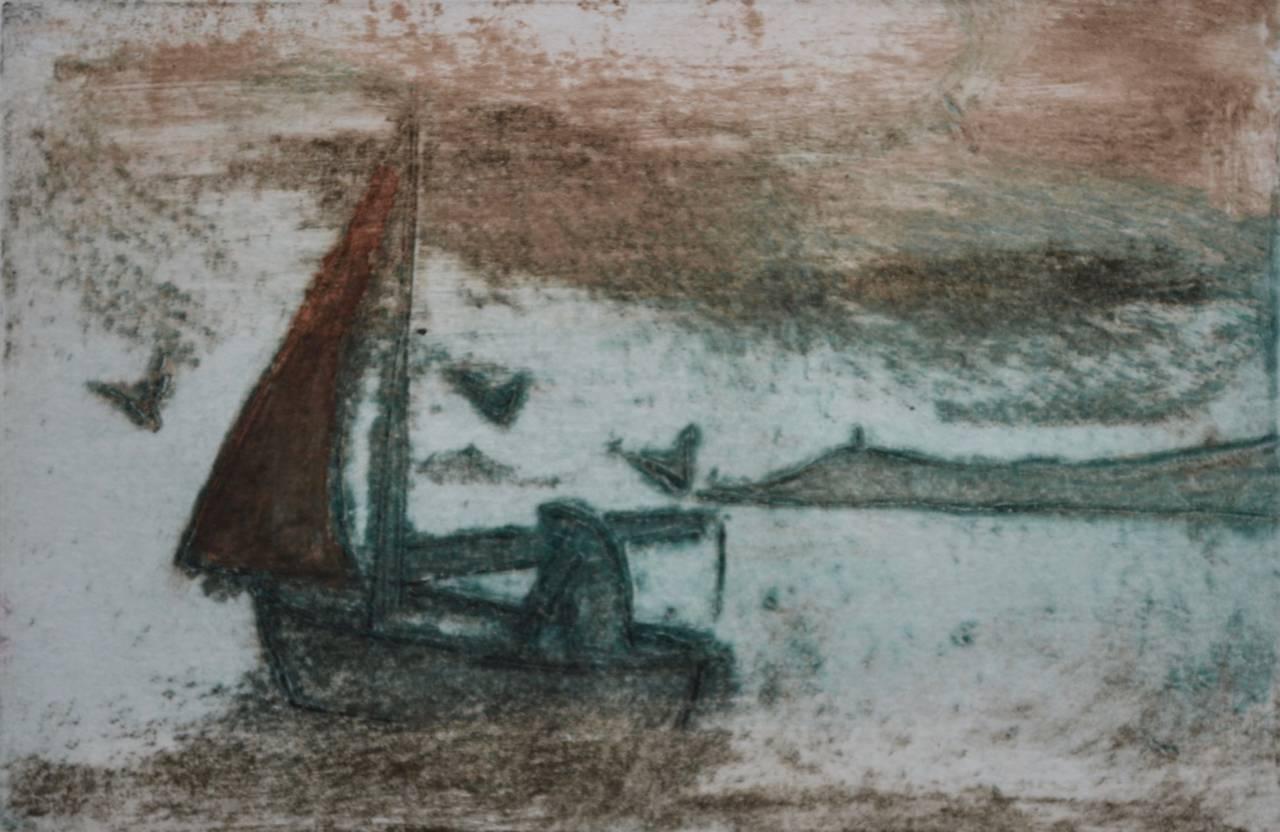 Sailing:Contemporary Limited Edition Etching