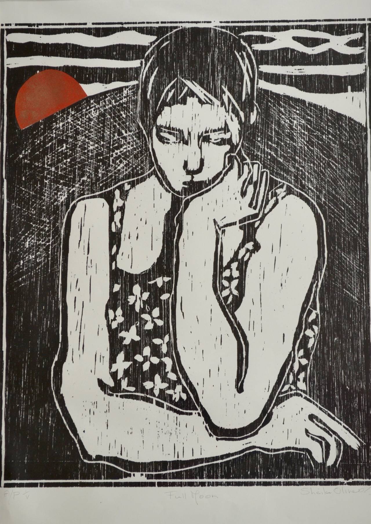 Sheila Oliner Figurative Print - Full Moon