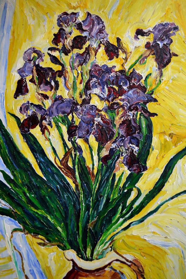 Irises - Painting by Linda Crane