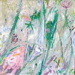 «Garden Piece», pintura contemporánea galesa de jardines