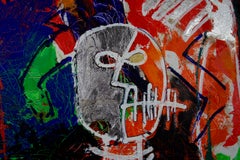 Jay-Z Basquiat. Transformation. ( Force Ghost) Large Neo Expressionist Painting