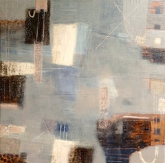 Un atardecer lento y tierno. Pintura abstracta contemporánea