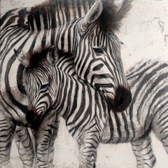Earthlings II, Large Contemporary Wildlife Painting