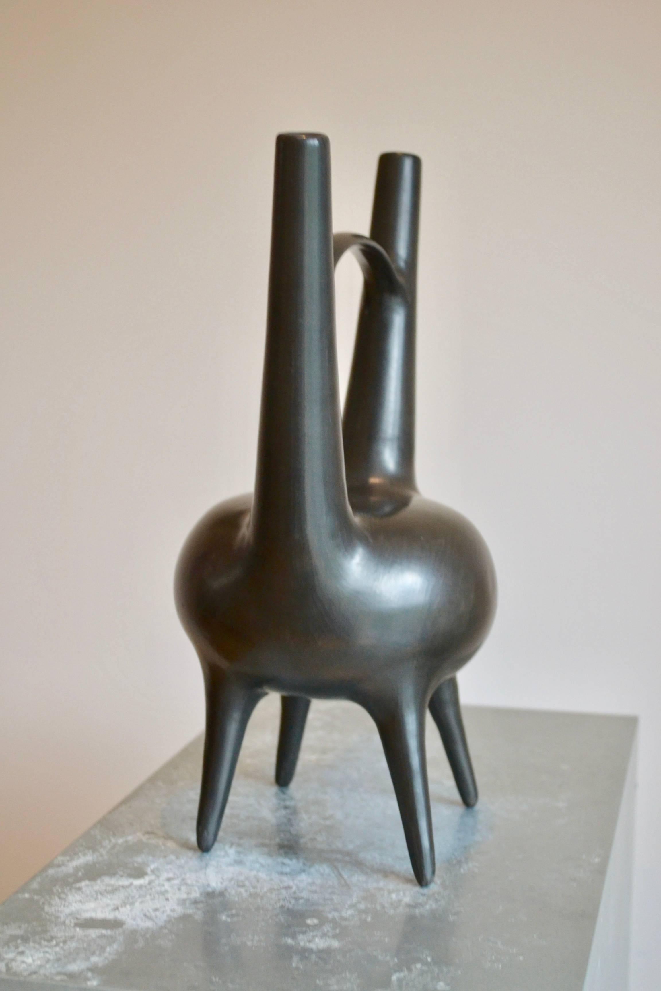 1940s Bucchero Vase by Gio Ponti 1