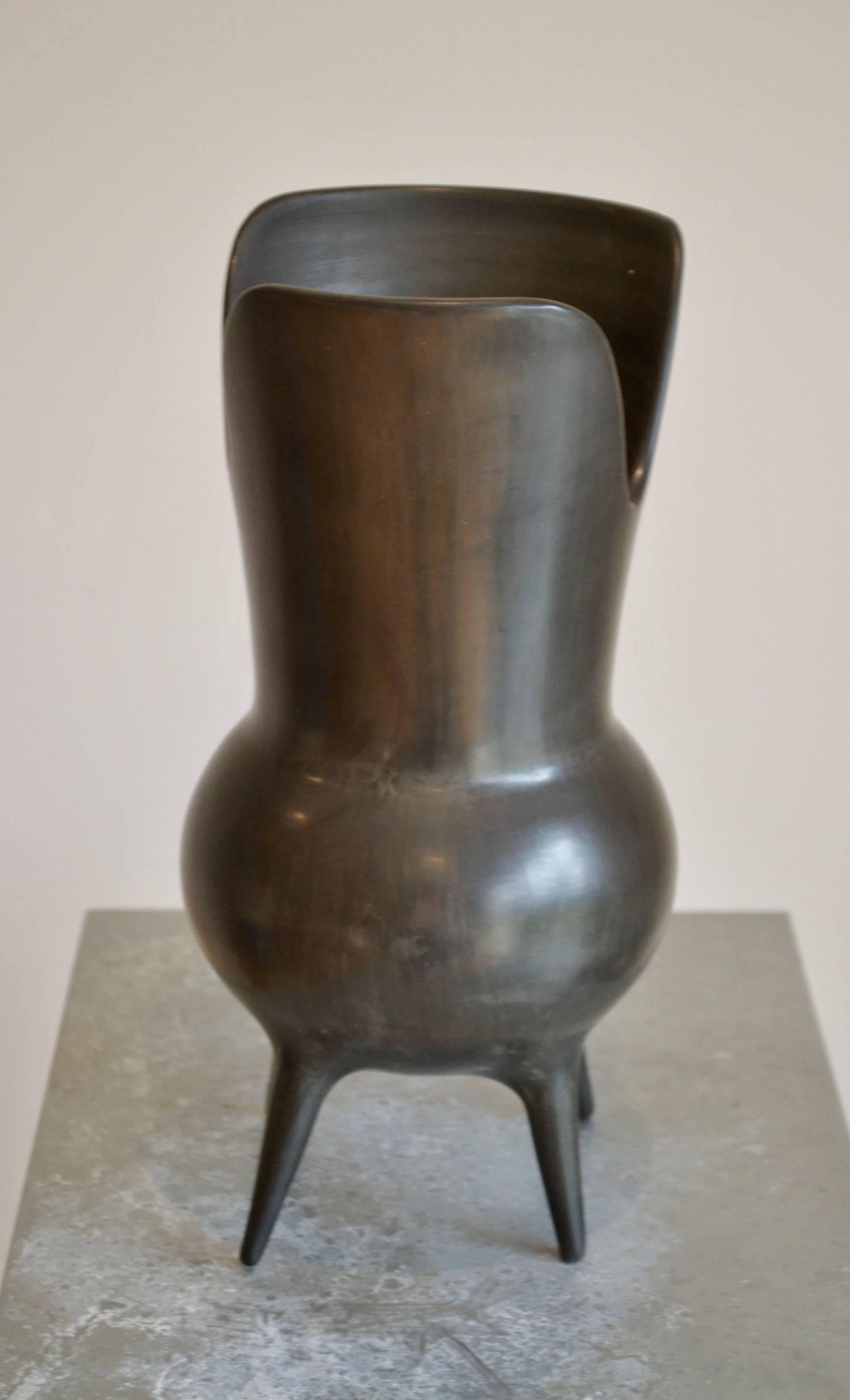  1940s Bucchero Vase by Gio Ponti 4