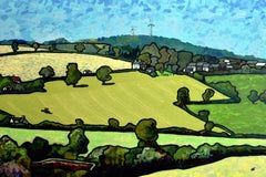 Gentleman's Residence: Contemporary Landscape Oil Painting of Wales