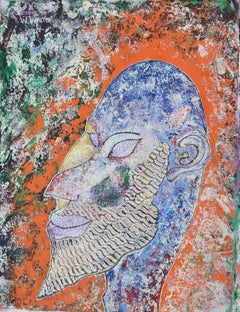 Pierrot, Pintura al óleo figurativa contemporánea