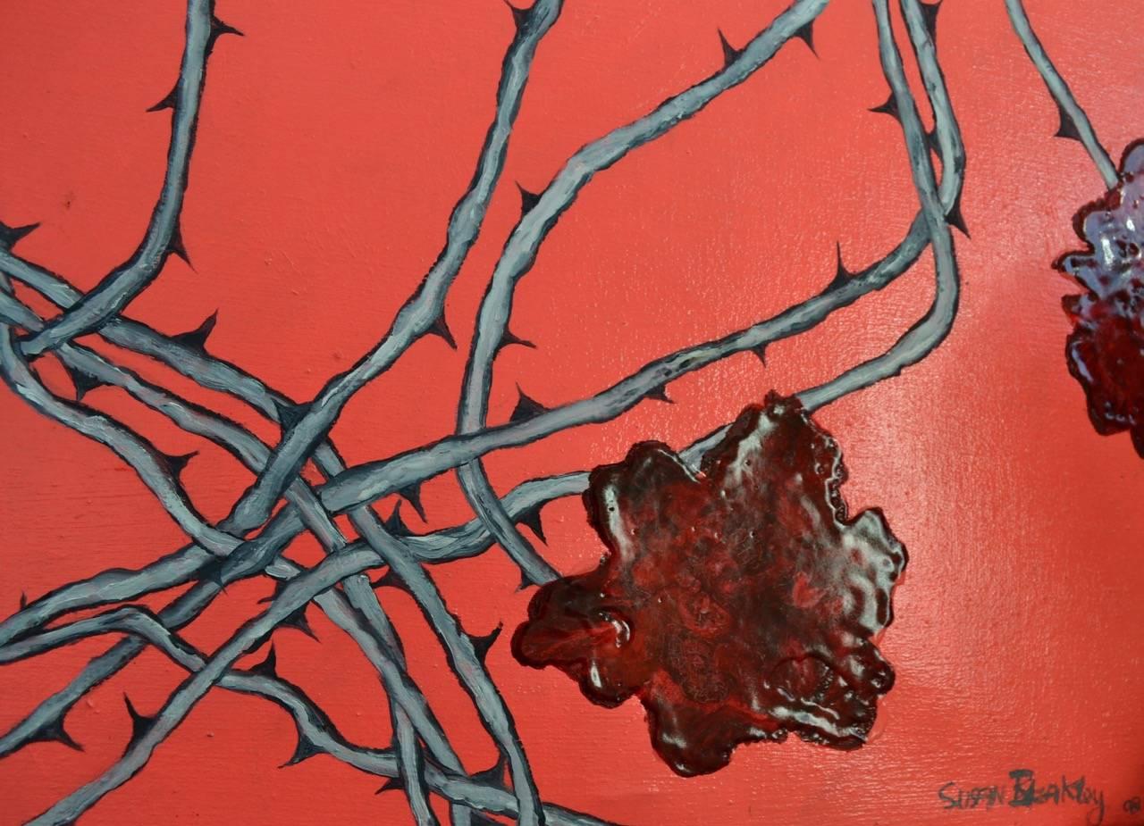 Rose Entanglement  - Painting by Susan Bleakley