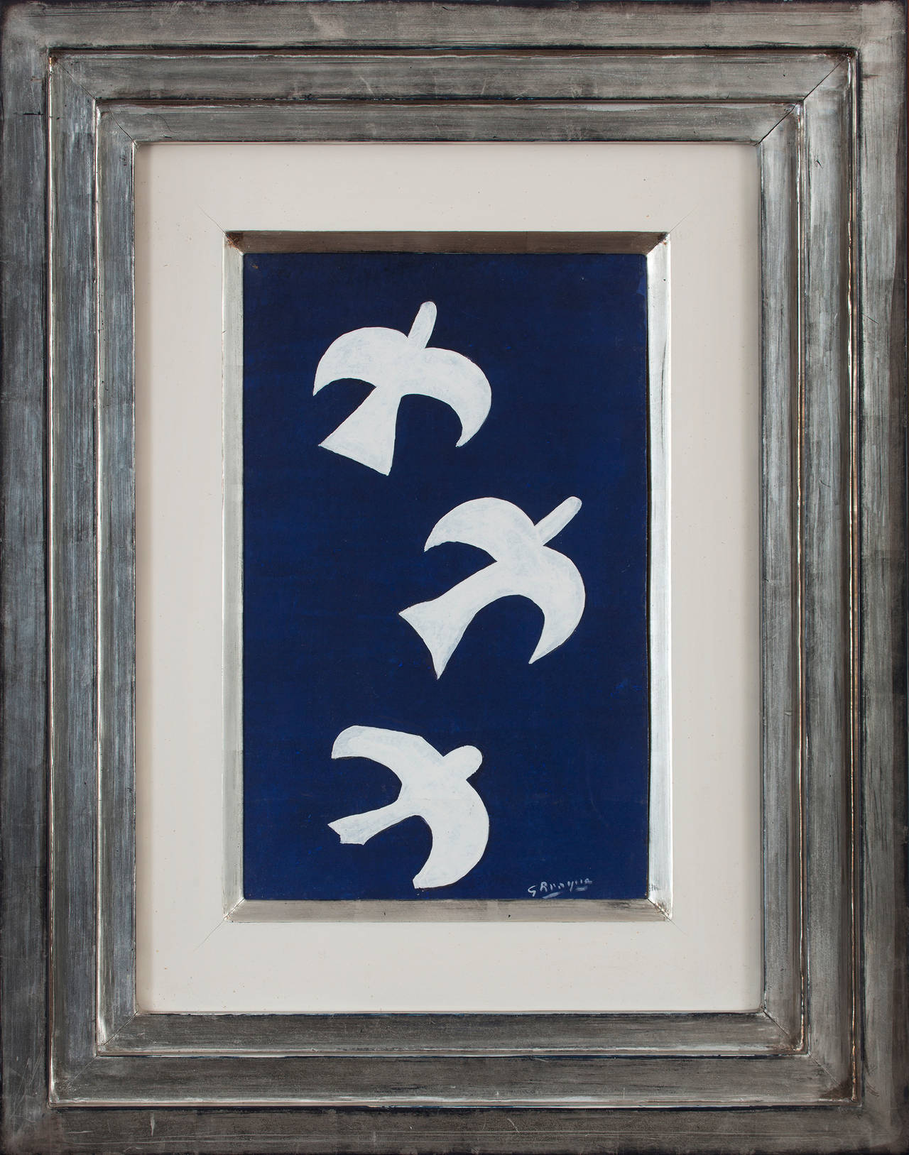 Georges Braque Animal Painting - Trois Colombes