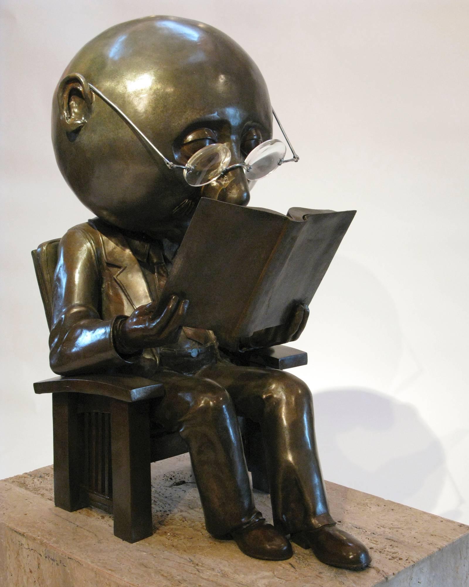 Rodger Jacobsen Slumber, Rodger Jacobsen Bronzeskulptur eines dünnen