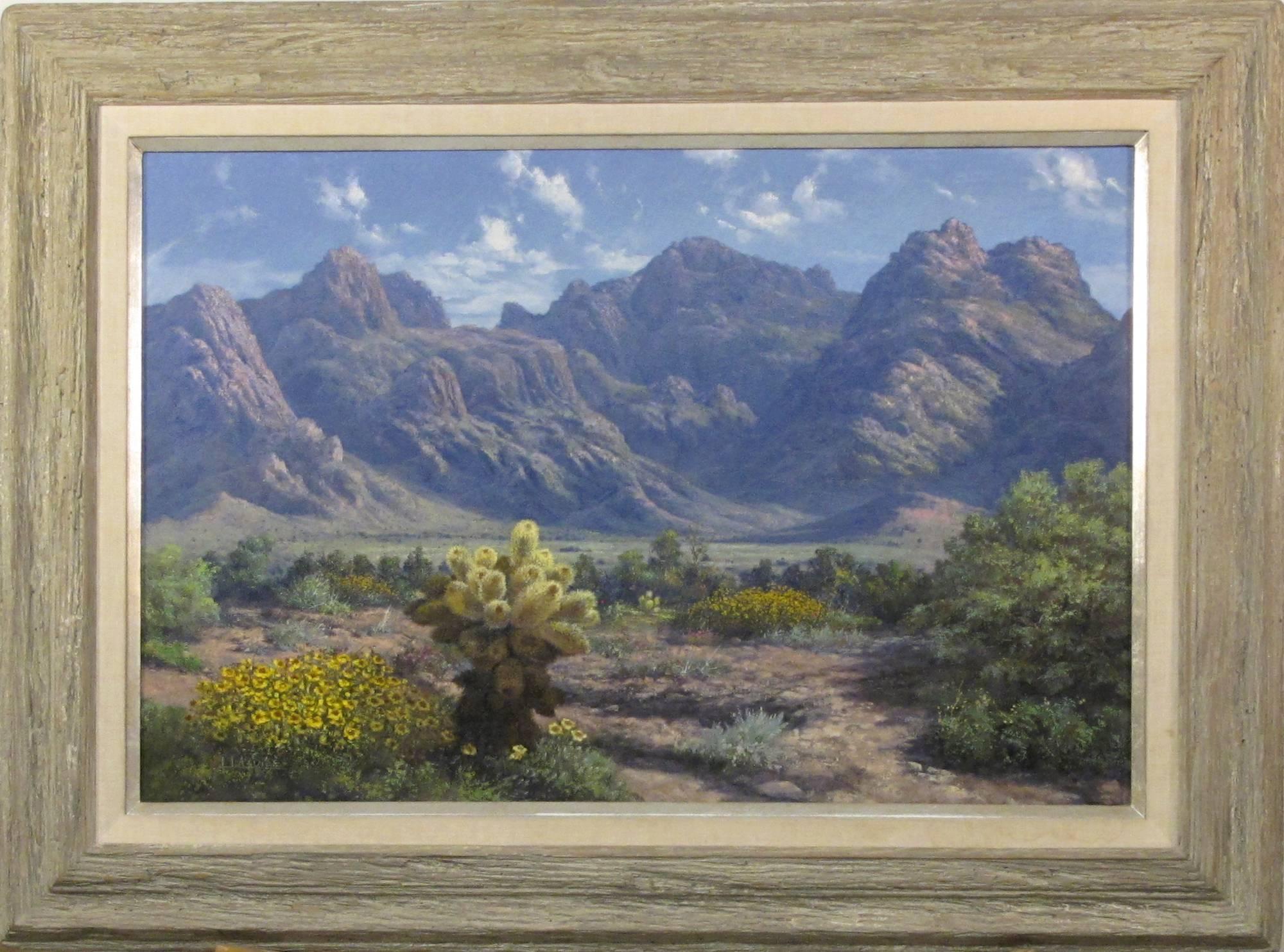 Segundo Huertas Aguiar Landscape Painting - Mountain Cholla