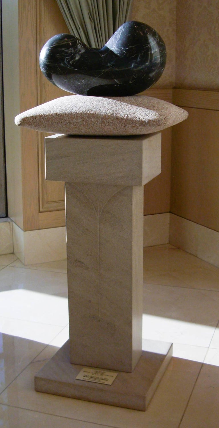 Chrysalis, unique stone sculpture, granite, limestone contemporary sculpture - Contemporary Sculpture by John Reeves