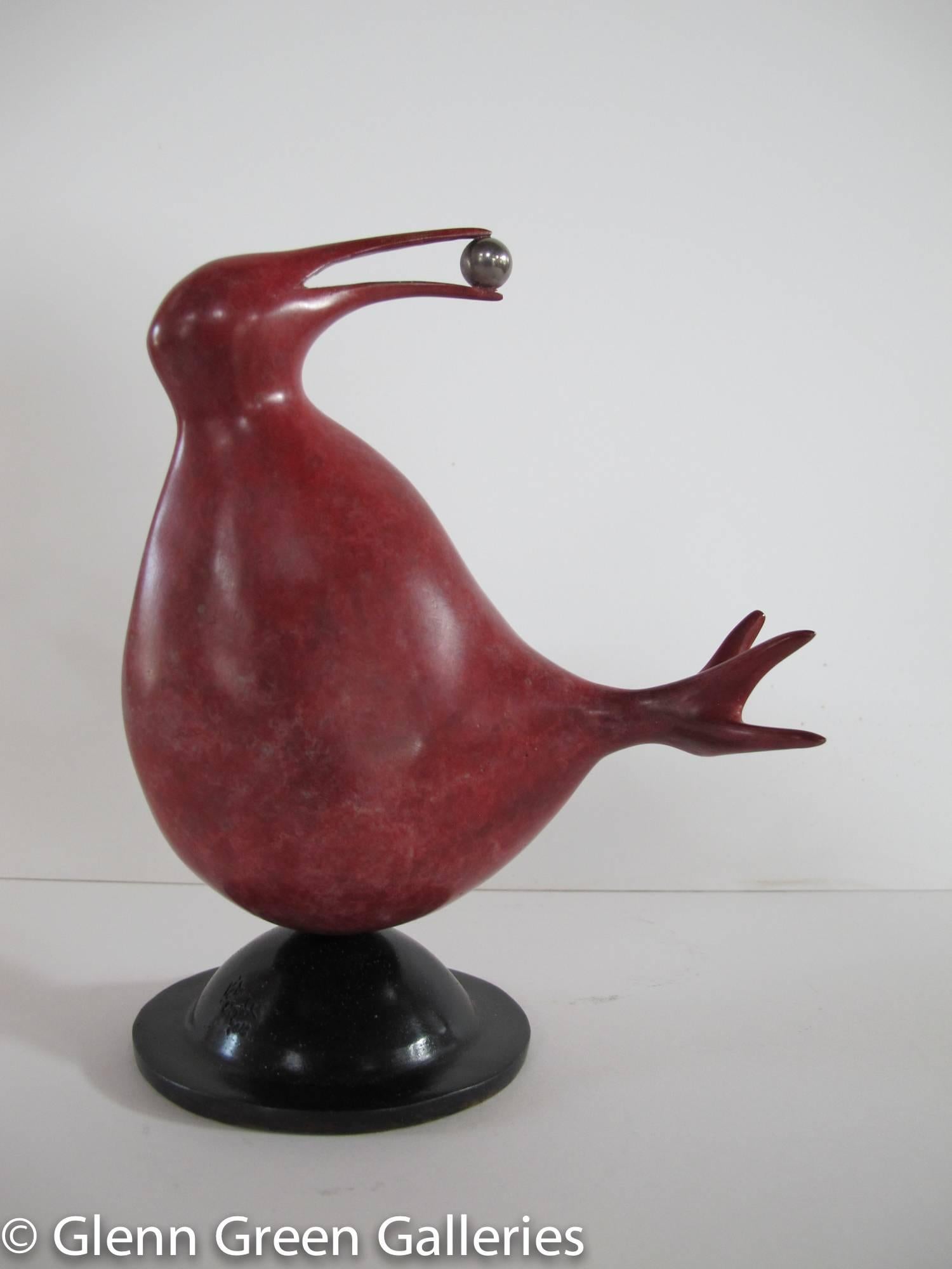 Peter Woytuk Still-Life Sculpture - Red Kiwi