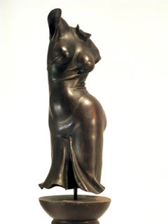 Fandango, di Rodger Jacobsen, figurativo, bronzo, scultura, acciaio, piedistallo