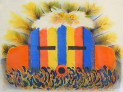 Tío de los Danzantes del Maíz, por Dan Namingha, limitada, litografía, Hopi, kachina