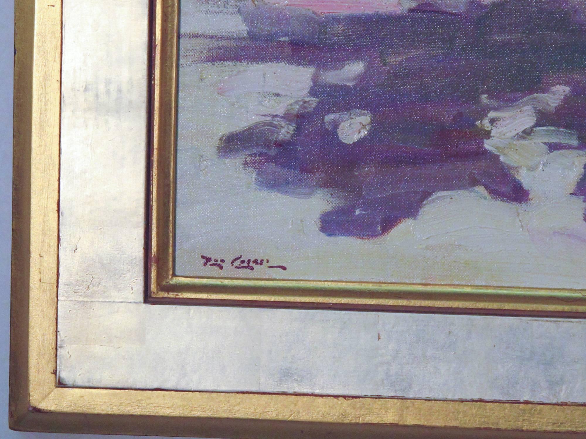Wooly Blue Curls - Painting by Rod Goebel