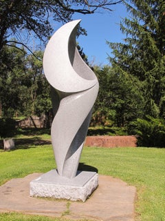Silhouette Embraced, by Khang Pham-New monumental abstract granite sculpture 