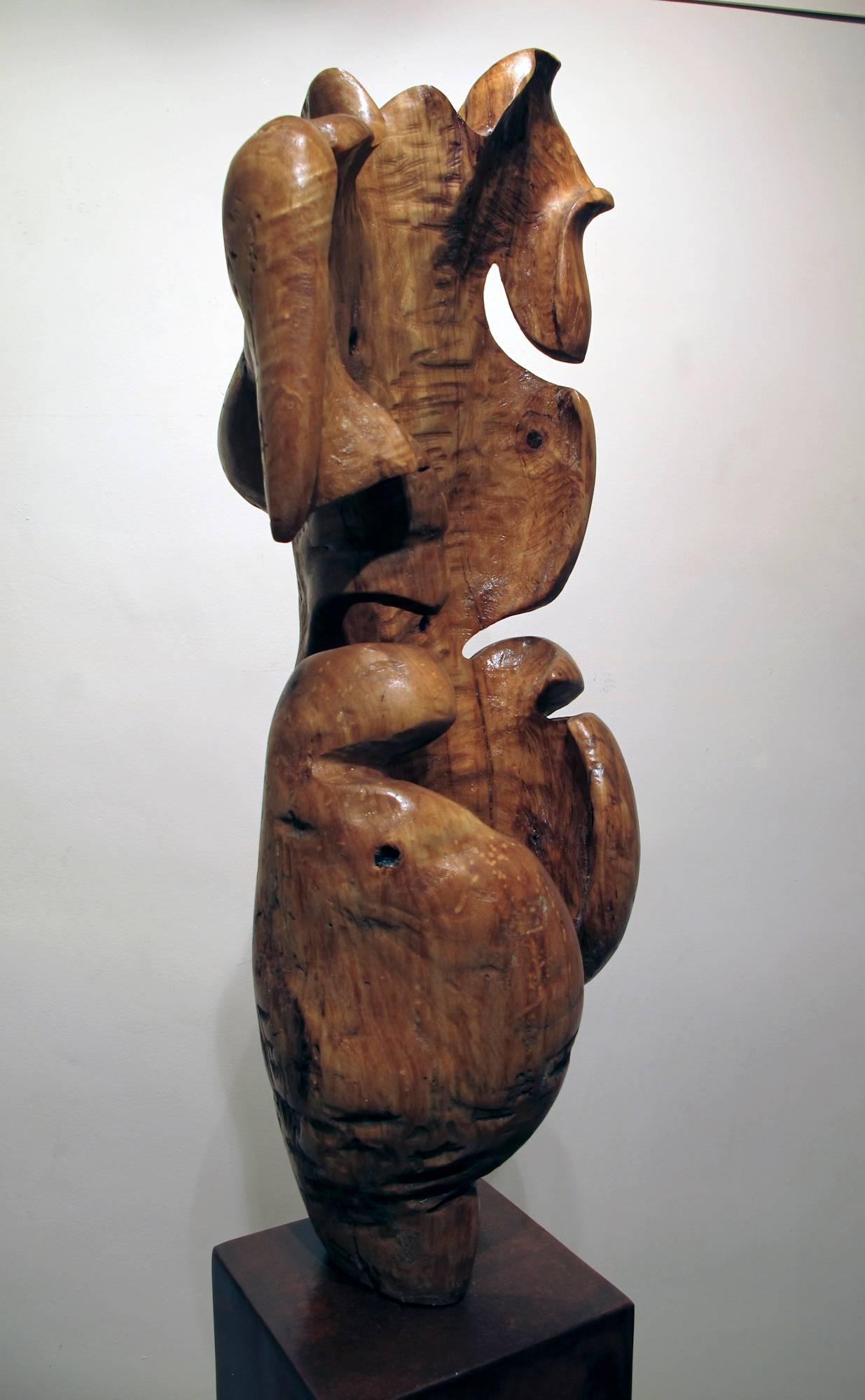 female wood sculpture